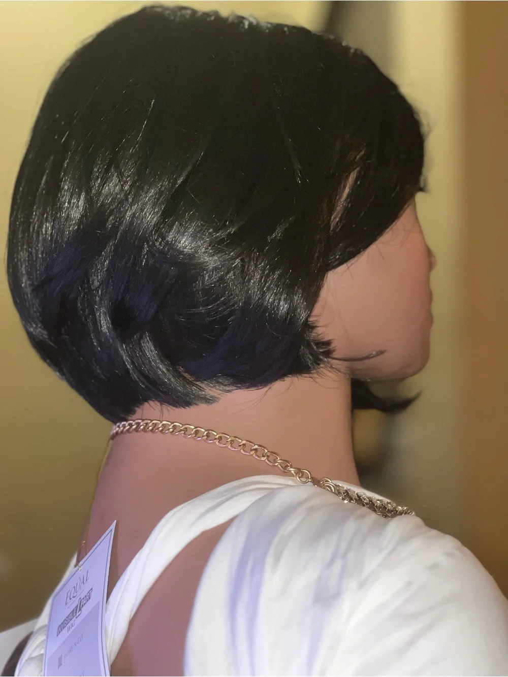 EUAL SHORT BOB WIG |MERCURY | Layered Invisible L Part Wig -BRAND NEW #1 Black